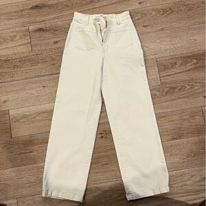 Madewell Women's Straight Leg Jeans - Cream